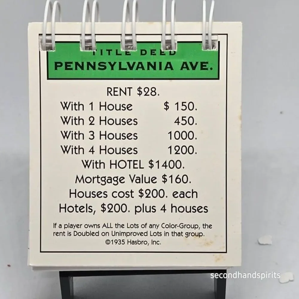 Hand-Assembled Monopoly-Themed Mini Journal - Pennsylvania